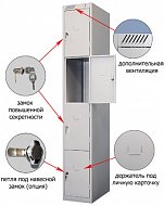 Шкаф модульный 4-х дверный ШРС 14-400